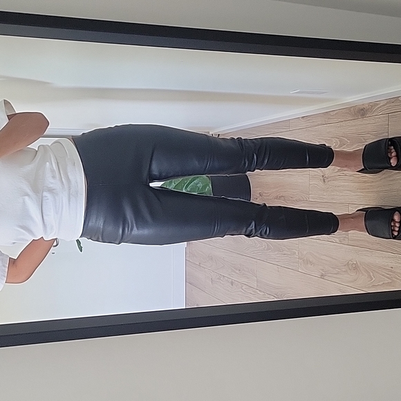 Reitmans Pants - Reitmans Faux Leather pants size petite 4